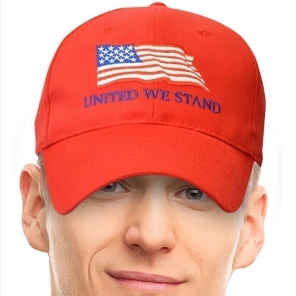 United we stand American flag hat